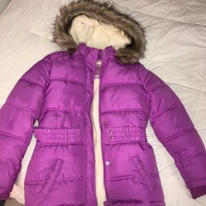 Puffed Coat with Fur